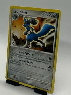 Pokemon Lucario 53/127 Diamond & Pearl Prerelease Promo 90 HP English TCG Card - Image 2