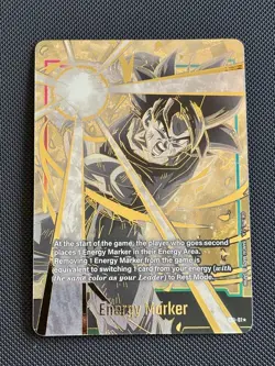 Dragon Ball Fusion World Card Case Promo Energy Marker (E01-01) Gold Alt Art - Image 1