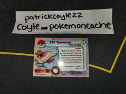 Spearow #21 Chrome Holo Pokemon Topps Chrome Series 1 Card NM front/LP back - Image 5