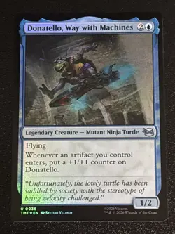 MTG Teenage Mutant Ninja Turtles Donatello, Way with Machines Foil 0038 NM - Image 1
