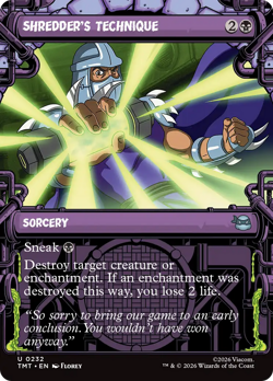 Shredder's Technique (FOIL) x1 - MTG Teenage Mutant Ninja Turtles TMT #232 - Image 1