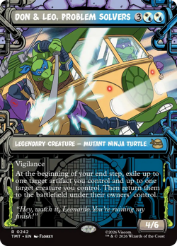 Don & Leo, Problem Solvers (FOIL) x1 - MTG Teenage Mutant Ninja Turtles TMT #242 - Image 1