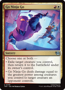 Go Ninja Go (FOIL) x1 - MTG Teenage Mutant Ninja Turtles TMT #149 - Image 1