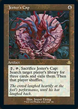 1x Jester's Cap - Foil - Retro Frame NM-Mint, English Dominaria Remastered MTG M - Image 1
