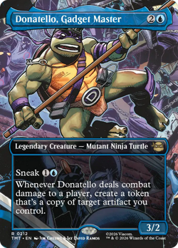 Donatello, Gadget Master (FOIL) x1 - MTG Teenage Mutant Ninja Turtles TMT #212 - Image 1