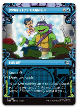 FOIL Donatello's Technique (Showcase) #228 (NM) TMT Magic MTG - Image 1