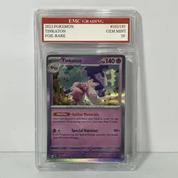 2023 Pokemon TINKATON 105 PAL Paldean Evolved GameStop Exclusive EMC 10 Gem Mint - Image 1