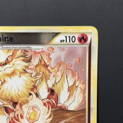 Pokemon TCG - Arcanine 1/123 Heartgold & Soulsilver Reverse Holo - MP - Image 3