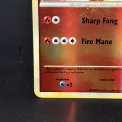 Pokemon TCG - Arcanine 1/123 Heartgold & Soulsilver Reverse Holo - MP - Image 5