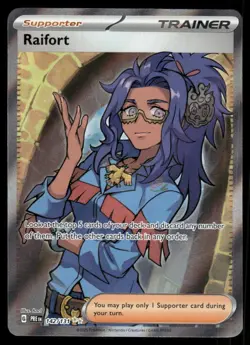 Railfort Trainer 2025 Evolutions Full Art Ultra Rare Pokemon Card 142/131 (NM) - Image 1