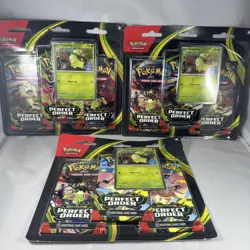 Pokemon Perfect Order 3 Pack Blisters -NEW SET Sealed 🚀 Ship Chikorita 🔥 3x - Image 1