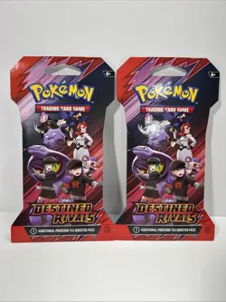 Pokemon Scarlet & Violet Destined Rivals Booster Pack Factory 2 Sealed 10 Packs - Image 1