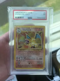 1999 Pokemon Charizard Holo Base Set Unlimited 4/102 - PSA 1 - Image 3