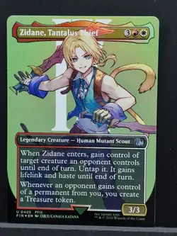 MTG Zidane, Tantalus Thief (Borderless) (FOIL) Final Fantasy Magic the Gathering - Image 1
