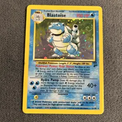 Pokemon – Blastoise – Base Set 2 – Holo – Lightly Played – Holo + Swirl 🔥 - Image 1