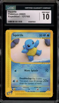 Pokemon Squirtle Expedition #131 CGC 10 Gem Mint - Image 1