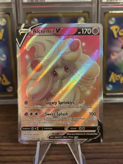 Pokemon TCG Alcremie V 064/072 Holo Full Art Ultra Rare - Shining Fates - Image 1