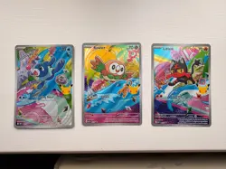 Pokemon First Partner Illustration Rare Gen 7 Bundle - Image 1
