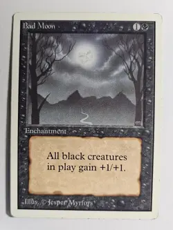 Magic the Gathering MTG Bad Moon 3rd Edition Mp REVISED - Image 1