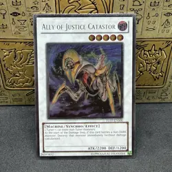 Yugioh Ally of Justice Catastor TU07-EN000 Ultimate Rare NM - Image 1