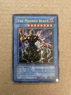 The Masked Beast Labyrinth of Nightmare LON-001 Holo Konami 3200 ATK 1800 DEF - Image 1