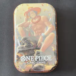 One Piece Tin Pack Set Vol 2 | TS-02 OP-13 Factory Sealed Portgas.D.Ace 2 Packs - Image 1