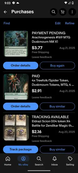 MtG Token Lot 4x Eldrazi Scion 4x Spider + 1 Arachnogenesis Altered - Image 2