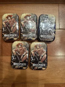One Piece Tin Pack Set Vol 2 TS-02 OP-13 One Piece CCG Set of 5 Tins - Image 1
