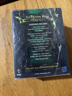 WOW WORLD OF WARCRAFT Champion Deck - Murkdeep Monster. NEW SEALED - Image 4