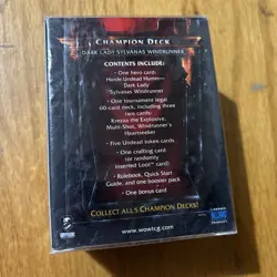 WOW WORLD OF WARCRAFT Champion Deck - Dark Lady Sylvanas Windrunner. Sealed New - Image 3