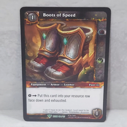 World Of Warcraft Reign Of Fire Boots Of Speed 168/197 TCG Card Uncommon - Image 1