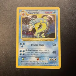 1999 Pokemon Gyarados Base Set Holo Card 006/102 - Image 1