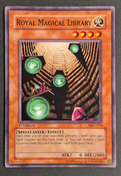 Yugioh TCG - 1x Royal Magical Library - MFC-074 - LP - 1st Edition - Common 2003 - Image 1