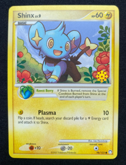 Pokemon Card Shinx 98/123 Advent Countdown Calendar Snowflake Stamp Promo (LP) - Image 1