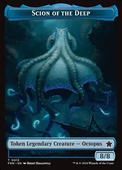 Scion of the Deep Token #13 | MTG | TFDN | REGULAR | Lightly Played - Image 1