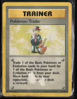 Pokemon Trader 77/102 Unlimited - Base Set - PTCG - DMG - Image 1