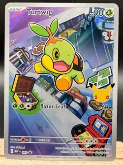 Turtwig 040 Illustration Rare First Partner Promo Pokemon TCG NM - Image 1