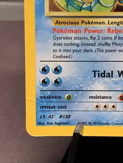 Pokemon TCG Misty's Gyarados 13/132 Gym Challenge Holo Rare 2000 VTG WOTC - Image 2