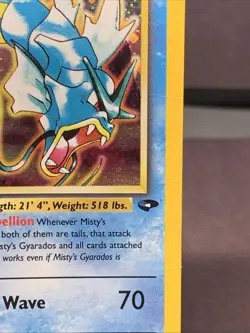 Pokemon TCG Misty's Gyarados 13/132 Gym Challenge Holo Rare 2000 VTG WOTC - Image 3