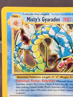 Pokemon TCG Misty's Gyarados 13/132 Gym Challenge Holo Rare 2000 VTG WOTC - Image 4