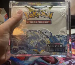 Pokemon TCG: Silver Tempest Booster Box 36 Packs New Sealed (With Acrylic Case) - Image 1