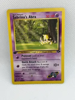 Pokemon TCG Sabrina’s Abra #94/132 Non Holo 1st Edition Vintage 1999-2000 NM - Image 1