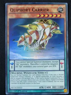Qliphort Carrier NECH Super Rare - 1st ed Yugioh Card #QX - Image 1