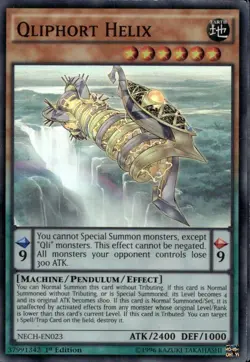 Qliphort Helix 1st Ed Super Rare NECH-EN023 Yu-Gi-Oh! - Image 1