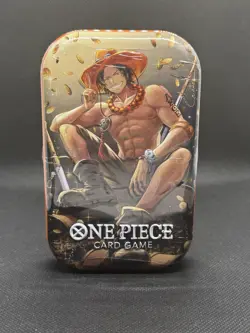 One Piece Tin Pack Set Vol 2 | TS-02 OP-13 Factory Sealed Portgas.D.Ace 2 Packs - Image 1
