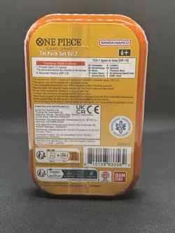 One Piece Tin Pack Set Vol 2 | TS-02 OP-13 Factory Sealed Portgas.D.Ace 2 Packs - Image 2