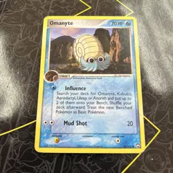 Pokemon EX Power Keepers Common Card - Omanyte 56/108 D2 - Image 1
