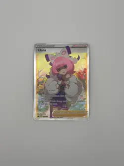 Klara - 194/198 - Pokemon Chilling Reign Sword & Shield Full Art Rare Card NM - Image 1