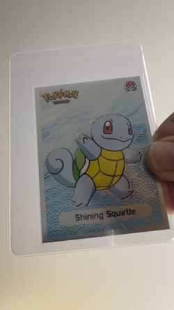 💥 Shiny SQUIRTLE Pokemon Vintage Art CARD Metallic Foil Collectible Anime NM💥 - Image 2