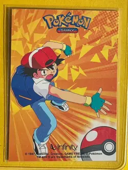 💥 Shiny SQUIRTLE Pokemon Vintage Art CARD Metallic Foil Collectible Anime NM💥 - Image 3